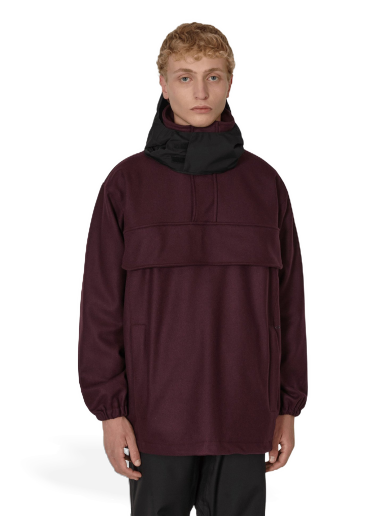Jakna GR10K Wool Cloth Smock Jacket Tamnocrvena | AW22GR3D3WT BY