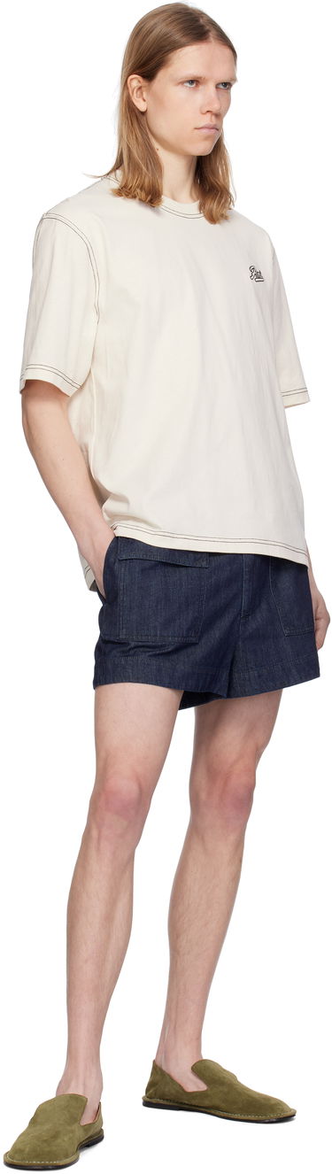 Majica kratkih rukava AMI AMI Paris Signature Cotton T-Shirt Bež | HTS029.JE0118, 3