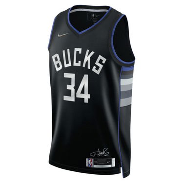 Dres Nike Giannis Antetokounmpo Bucks Dri-FIT Jersey Crna | DH8058-010, 0