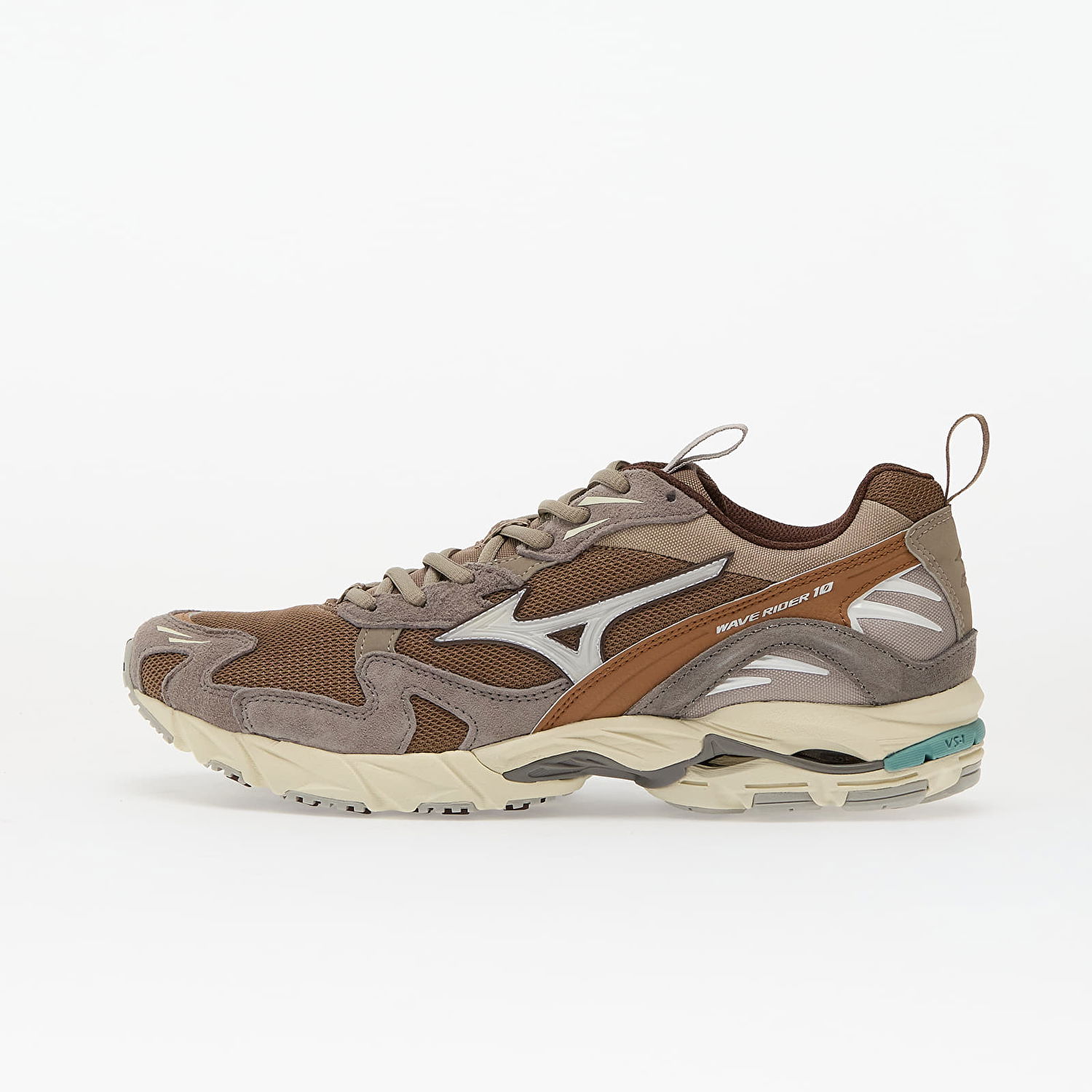 Tenisice i cipele Mizuno Wave Rider 10 Fossil/ White/ Thrush Smeđa | D1GA247108, 0