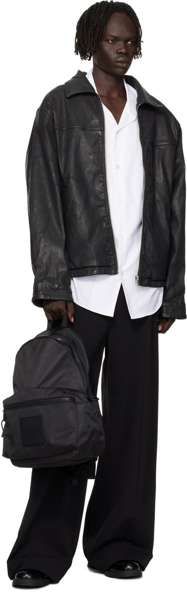 Ruksak BOSS HUGO Ripstop Backpack with Logo Patch Crna | 50551793, 4