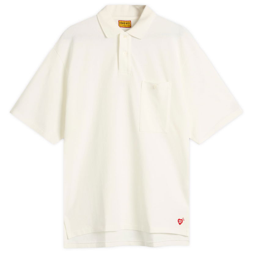 Polo majica Human Made Human Made Heart Polo Shirt, Size Large Bijela | HM29CS025-WHT
