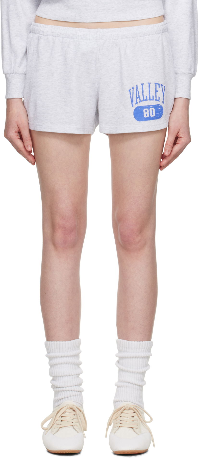 Kratke hlače SKIMS SKIMS Fleece Shorts Siva | SH-SHO-8212W