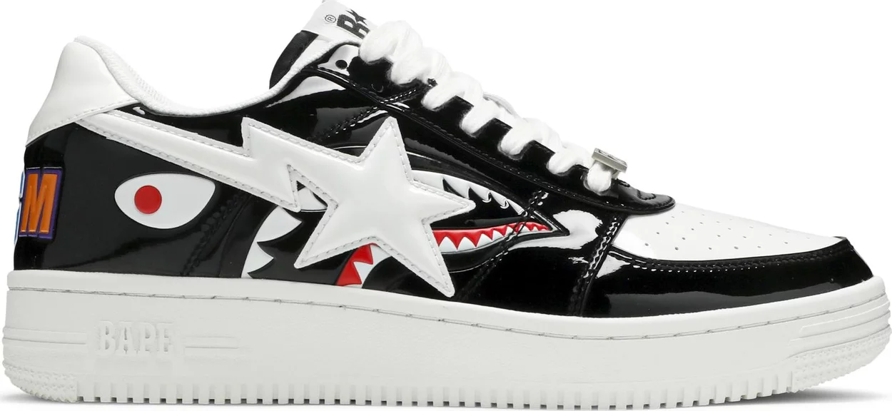 Tenisice i cipele BAPE Shark Sta "Black" Crna | 1G80191009-BLK, 0