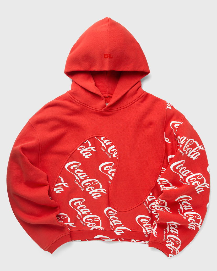 Dukserice ERL Swirl Logo Hoodie Crvena | ERL08T024