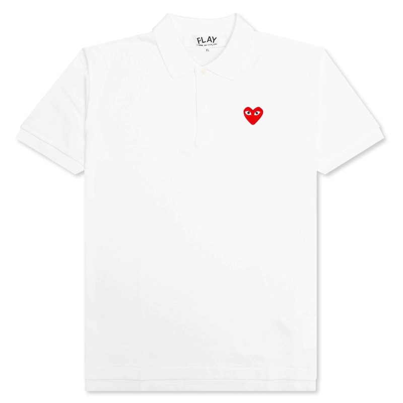 Polo majica Comme des Garçons Emblem Polo Bijela | AZ-T006-051-5 / P1T006-5