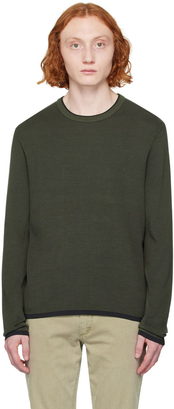 Džemper rag & bone Harvey Knit Sweater Zelena | MBS23S011UC11