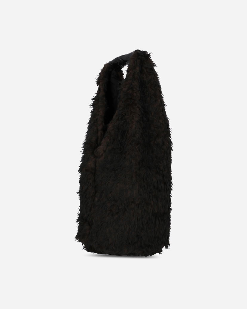 Torba za rame OUR LEGACY Faux Fur Shoulder Bag Crna | A4258DO 001