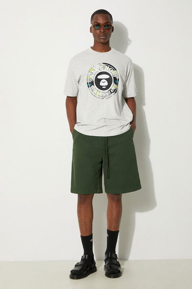 Majica kratkih rukava AAPE by A Bathing Ape AAPE By A Bathing Ape Basic Tee Print T-Shirt Siva | AAPTEM1444XAM, 1