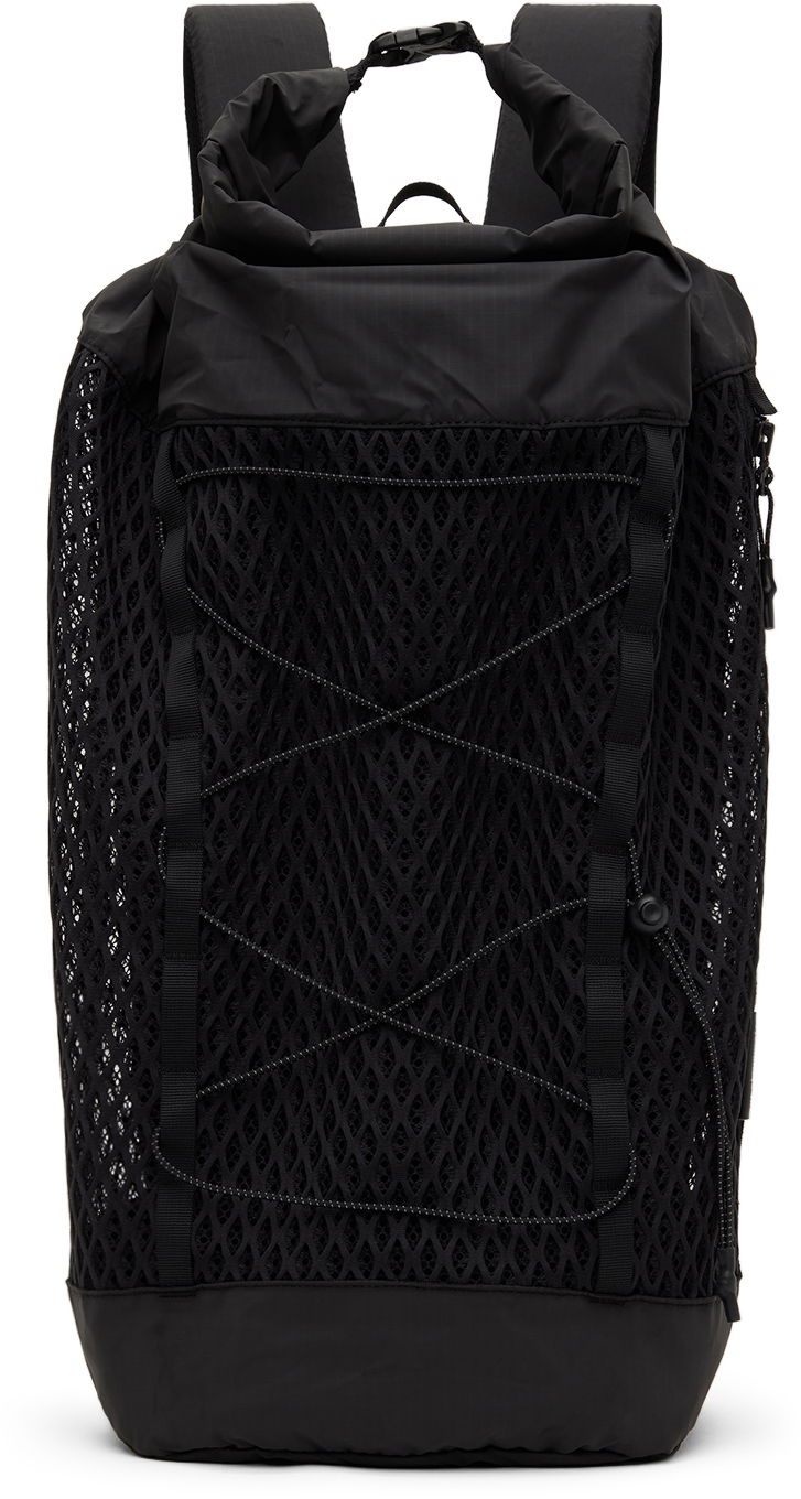 Ruksak Snow Peak Mesh Roll-Top Bungee Backpack Crna | AC-22SU005