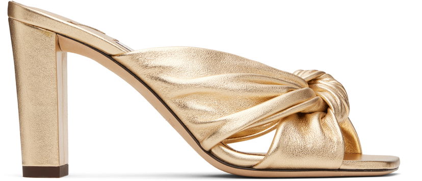 Dodaci Jimmy Choo Jimmy Choo Avenue 85 Heeled Mules Metalik | AVENUE 85