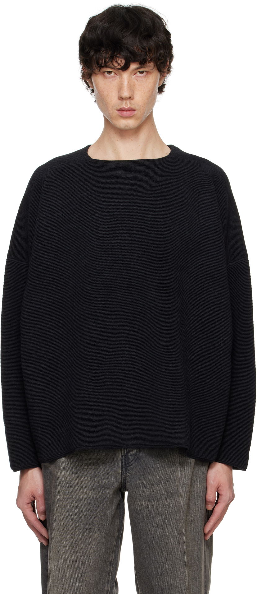 Džemper Fear of God Straight Neck Sweater Crna | FG820-2302MER