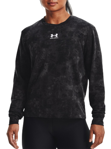 Dukserice Under Armour Sweatshirt Rival Terry Print Crew Crna | 1373036-001