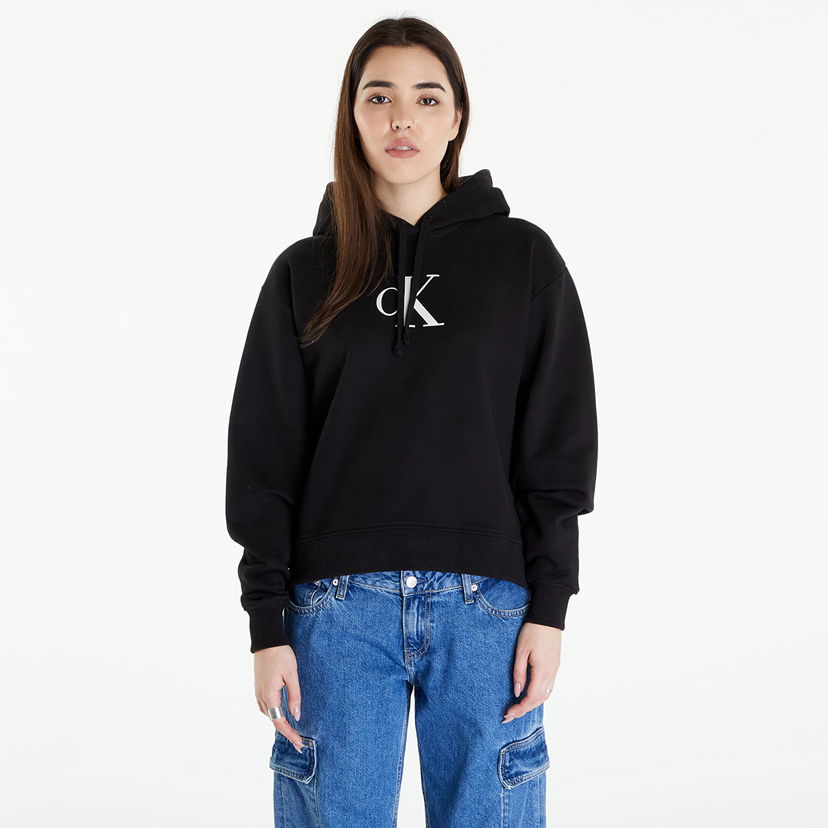 Dukserice CALVIN KLEIN Satin Hoodie Crna | J20J223432 0GO