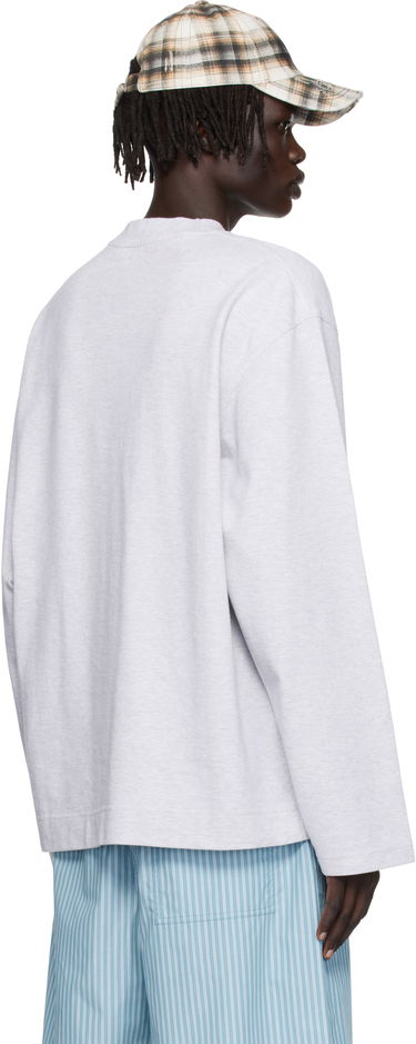 Majica kratkih rukava Acne Studios Acne Studios Embroidered-Logo T-Shirt Siva | CL0369-, 2