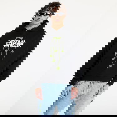 Dukserice Footshop Black Spiritual Gangster Print Hoodie Crna | FTSHP_390, 0