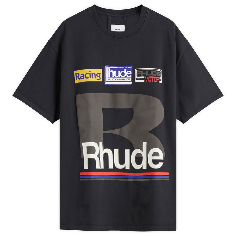 Majica kratkih rukava Rhude Rhude Petrol Patch T-Shirt, Size Large Crna | RHSS25TT12012-2306
