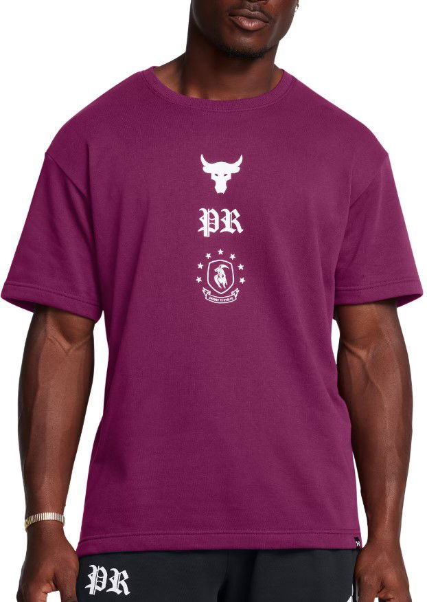 Majica kratkih rukava Under Armour Project Rock Terry Short Sleeve T-Shirt Ljubičasta | 1386880-505