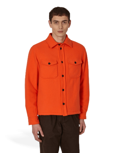 Košulja Serving the People Woolrich Wool Overshirt Narančasta | CFWOOS0081MRUT3393 5475