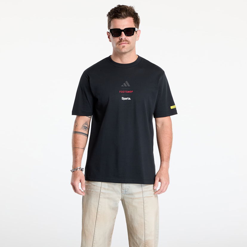 Majica kratkih rukava adidas Performance Footshop x Sparta T-Shirt Crna | FTSHP_495