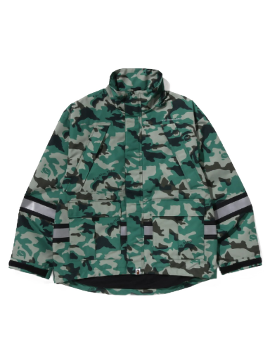 Jakna BAPE Woodland Camo Relaxed Fit Safety Jacket Zelena | 1J30-140-003