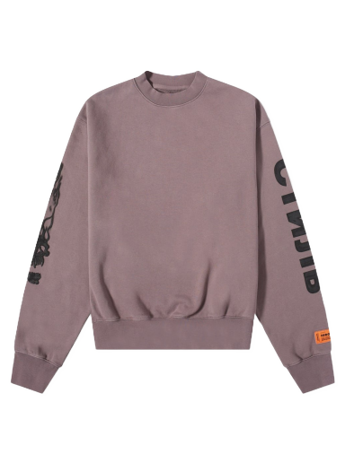 Džemper HERON PRESTON Flaming Skull Crewneck Siva | HMBA020F22JER0010910