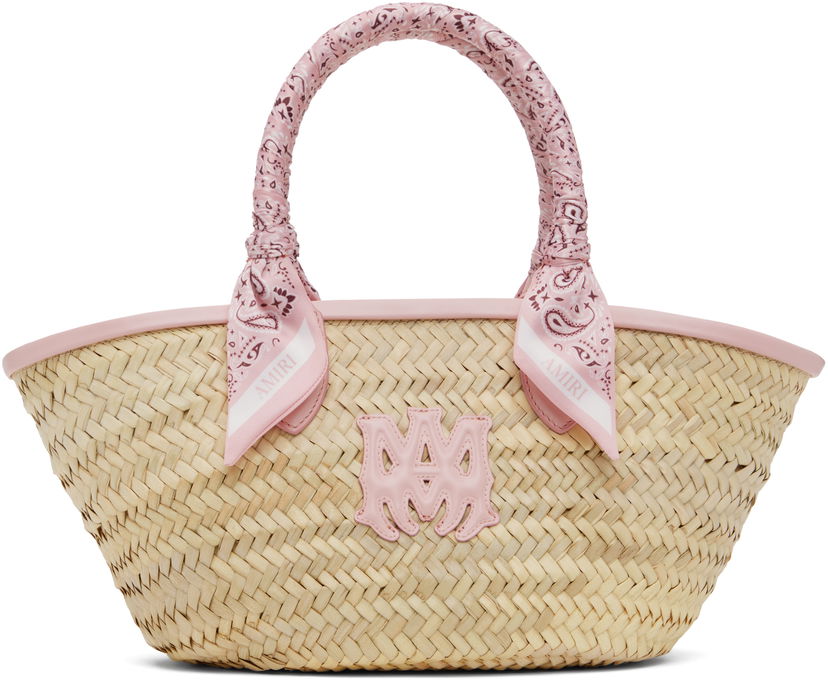 Ručna torbica AMIRI AMIRI MA Raffia Micro Tote Ružičasta | AWBGTO1002