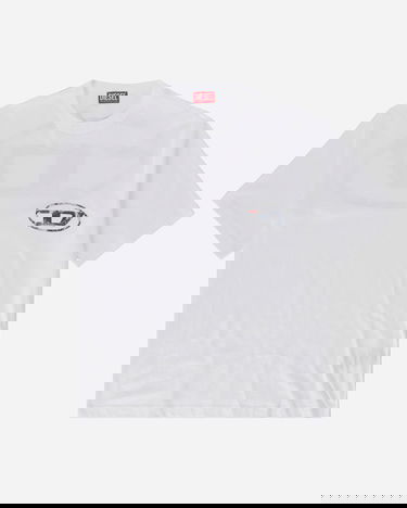 Majica kratkih rukava Diesel Planet Logo Print T-Shirt Bijela | A110790CATM 100, 5