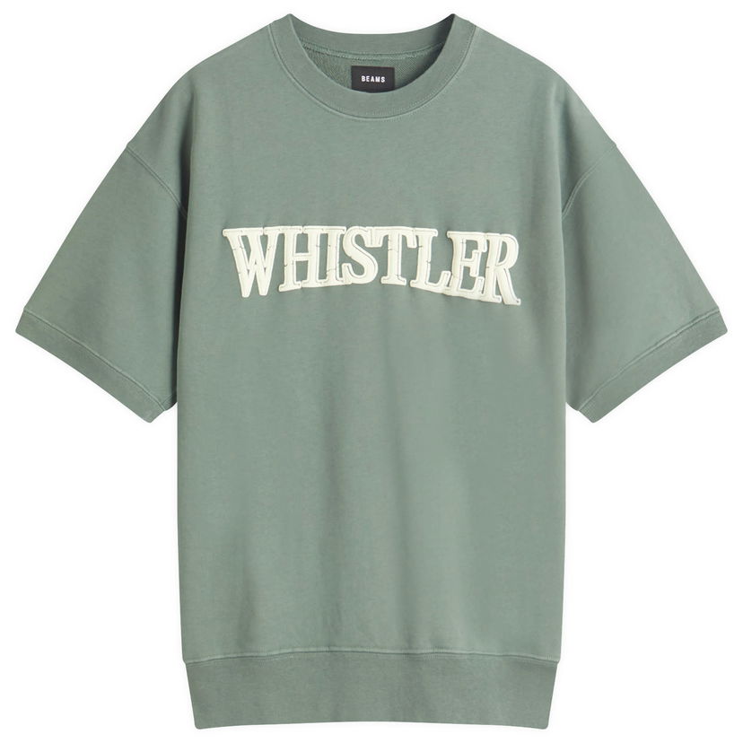 Majica kratkih rukava BEAMS BEAMS Men's Whistler Print Short Sleeve Sweatshirt Zelena | 1103-0054-146-65