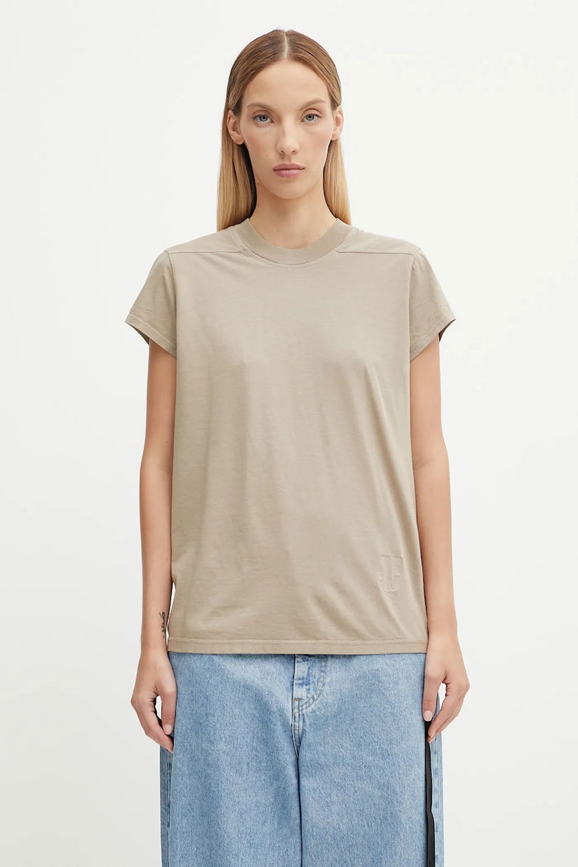 Majica kratkih rukava Rick Owens Rick Owens DRKSHDW Small Level T-Shirt Bež | DS02E7208.RN