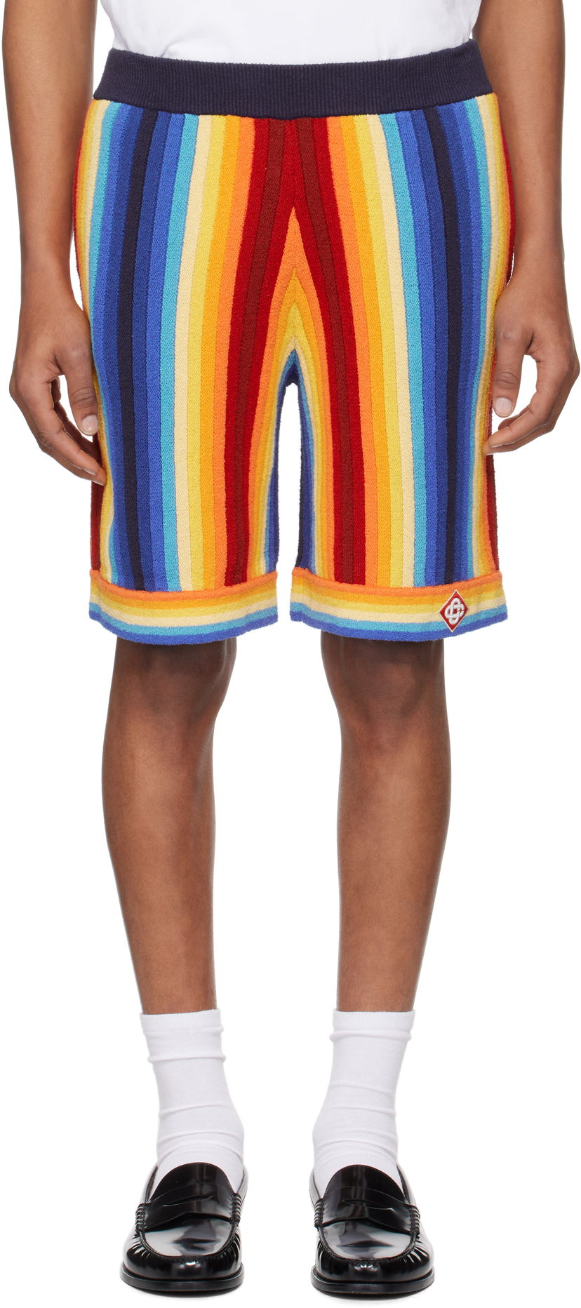 Kratke hlače Casablanca Casablanca Gradient Stripe Towelling Shorts Višebojno | MS25-KW-924-01