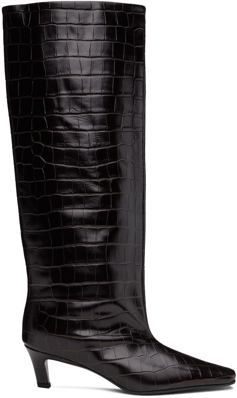 Odjeća TOTEME TOTEME 'The Wide Shaft' Knee-High Boots Smeđa | 231-913-847