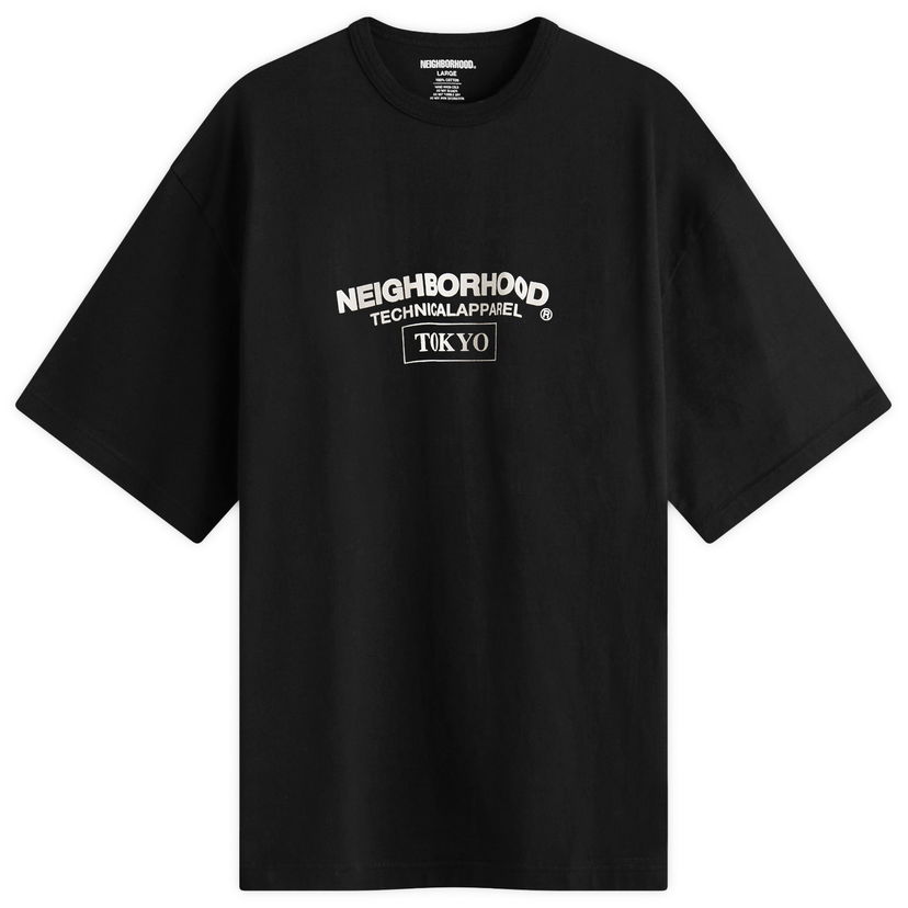 Majica kratkih rukava Neighborhood Technical Apparel Tokyo Graphic Tee, Size Large Crna | 251PCNH-ST16-BLK