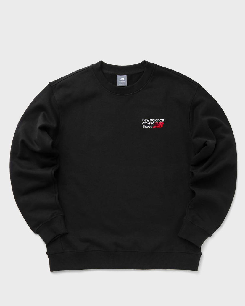 Majica kratkih rukava New Balance Athletics Premium Logo Crew men Sweatshirts black in size:XXL Crna | MT41547-BK