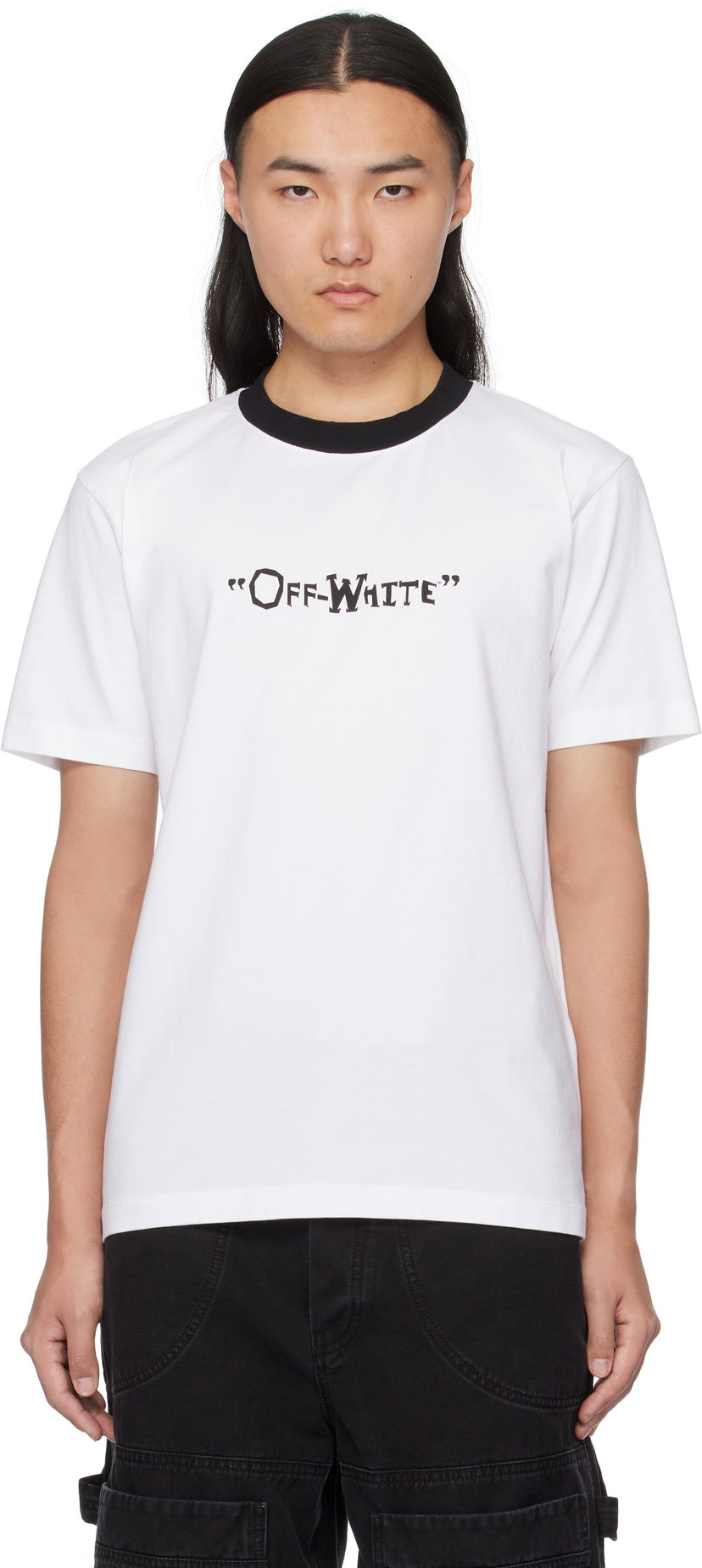 Majica kratkih rukava Off-White Slim Quote T-Shirt Bijela | OMAA027S25JER0090110