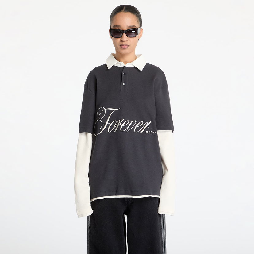 Polo majica MISBHV MISBHV Forever Double Layered Polo Crna | 250M152