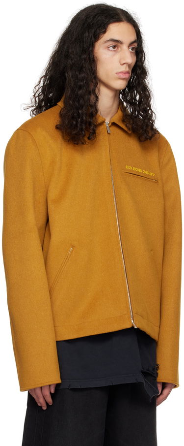 Jakna VETEMENTS VTMNTS Felted Zip-Up Jacket Žuta | VL14JA480M, 1