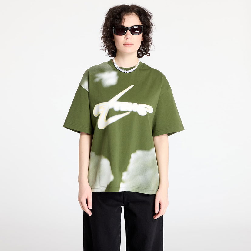 Majica kratkih rukava Footshop Walking Art By FTSHP T-Shirt Clouds Zelena | FTSHP_401