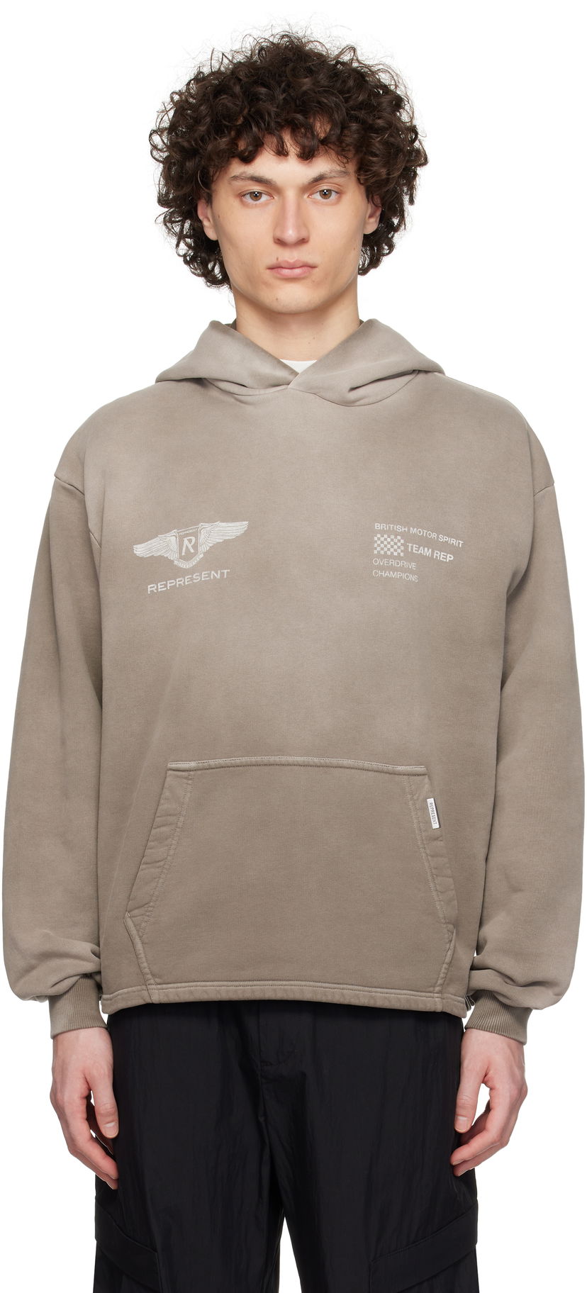 Dukserice Represent Clo Represent 'Team Rep' Hoodie Siva | MLM41052