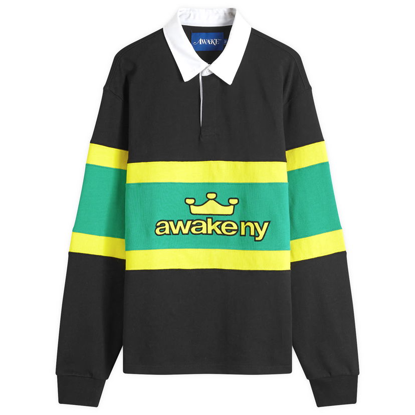 Polo majica Awake NY Rugby Shirt Crna | AWK-FW24-TP004-BLK