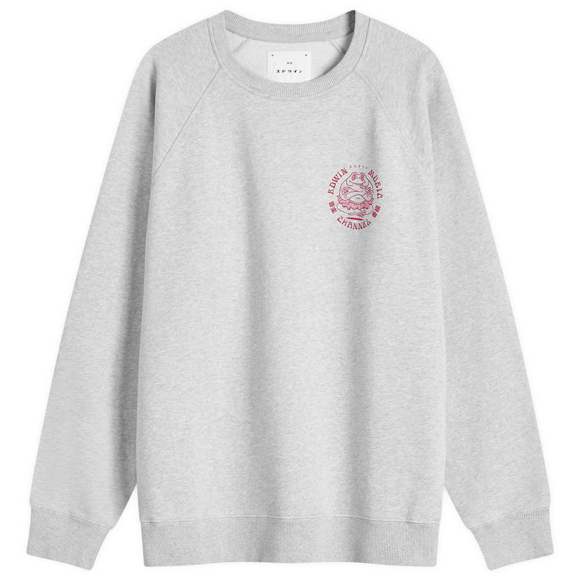 Džemper EDWIN Music Channel Crew Sweat, Size Large Siva | I032507-DF67