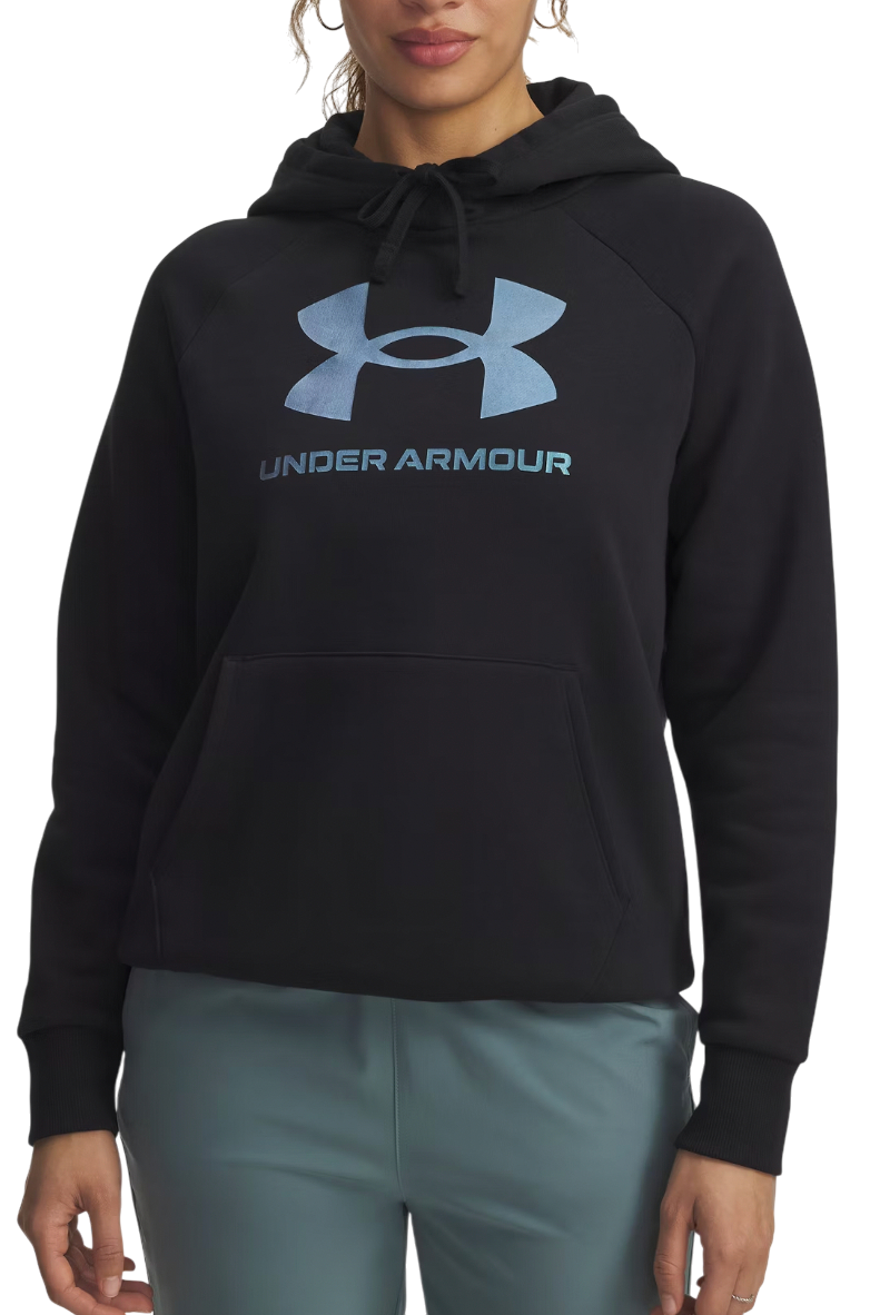 Dukserice Under Armour Rival Fleece Shimmer Hoodie Crna | 6003710-007, 0