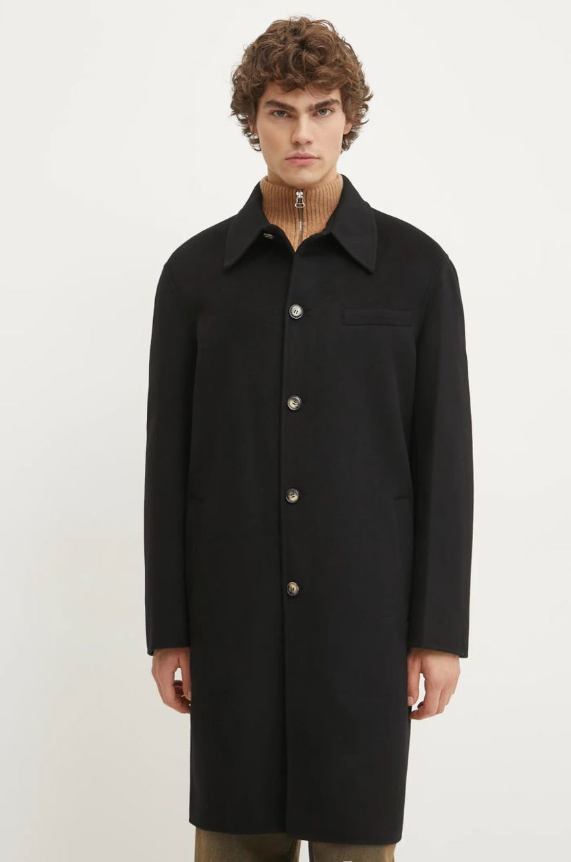 Kaputi Nanushka Nanushka JANNO Oversize Wool Coat Crna | NM24CROW01799