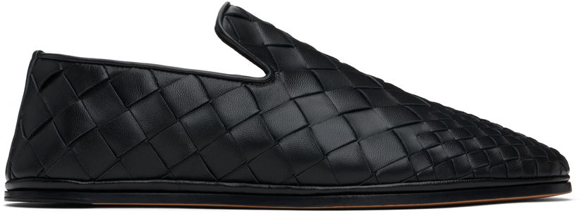 Odjeća Bottega Veneta Bottega Veneta Intrecciato Leather Slippers Crna | 819500V55V01000