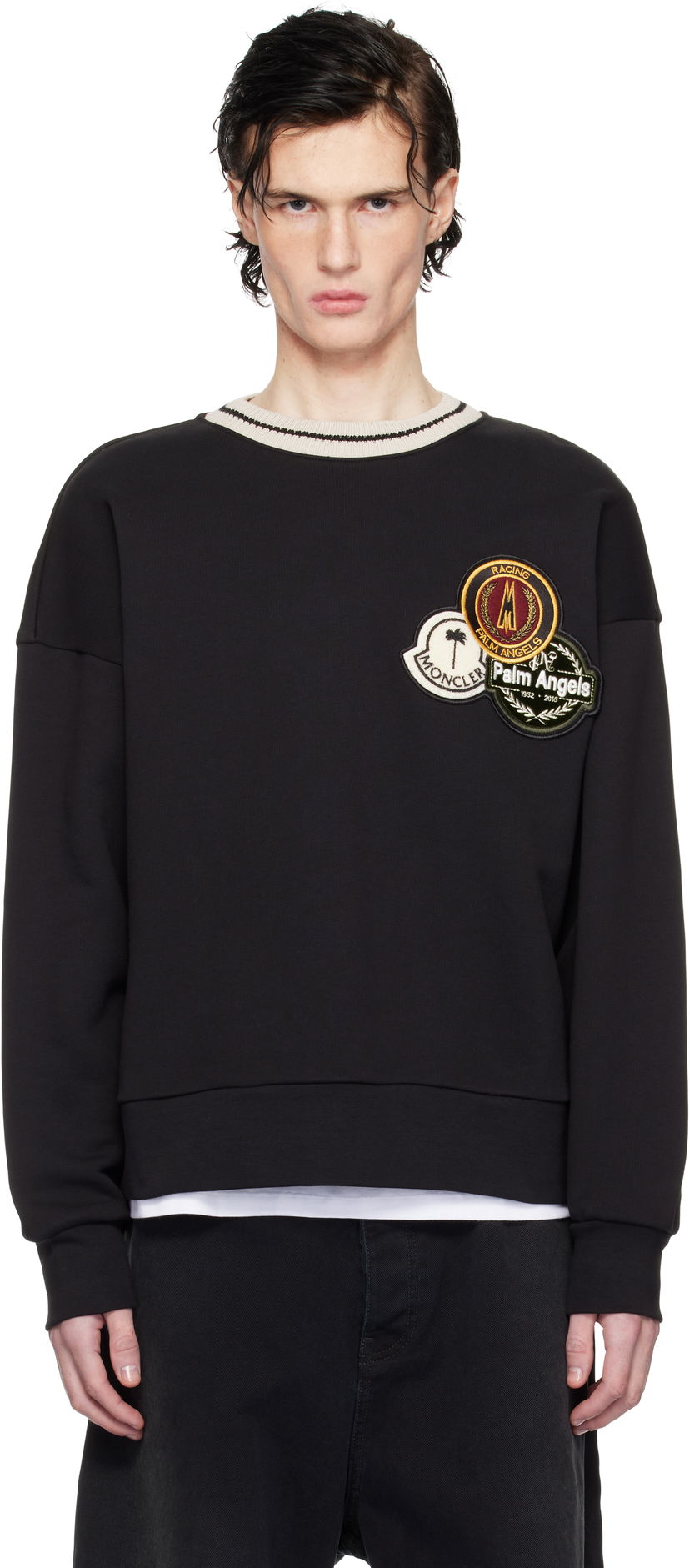 Dukserice Moncler Appliqué Sweatshirt Crna | J209L8G00002899V4