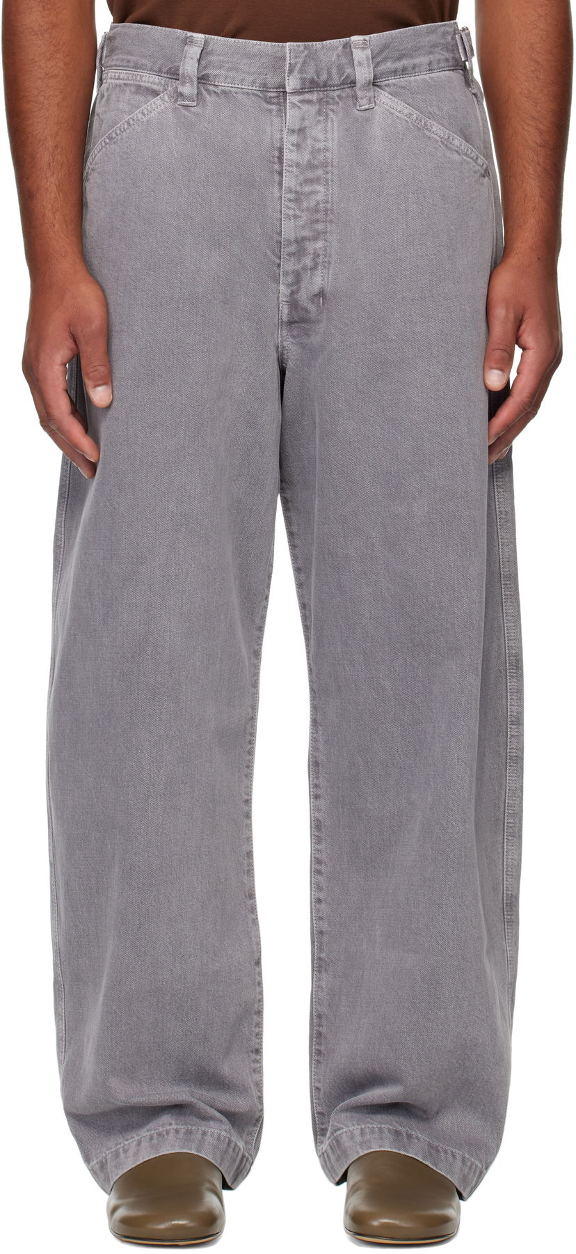 Jeans LEMAIRE Lemaire Maxi Workwear Jeans Siva | PA1244 LD1062