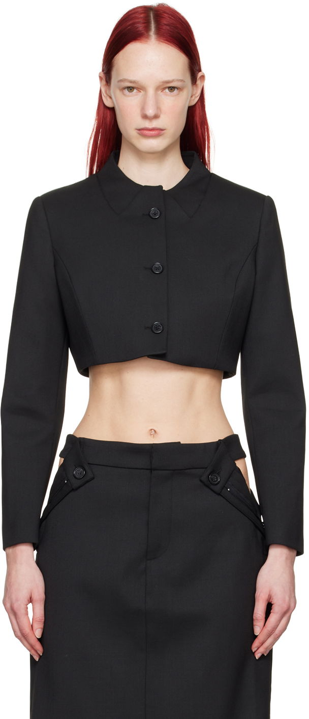 Jakna Coperni Coperni Women's Cropped Blazer Crna | COPV33BIS111