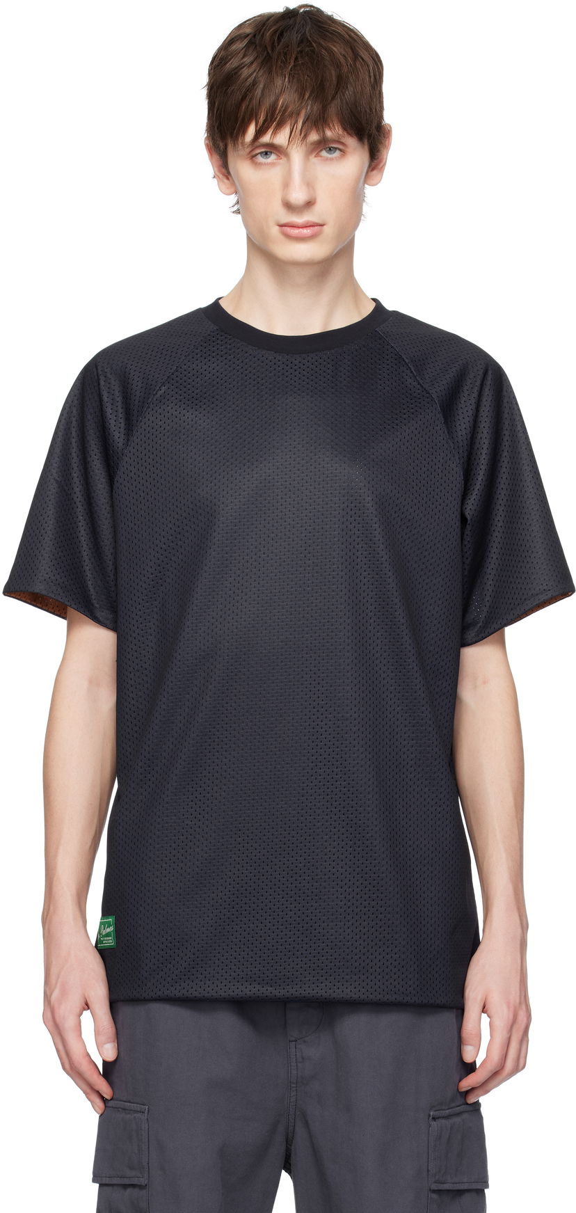 Majica kratkih rukava Palmes Palmes Mesh Double Reversible T-Shirt Crna | P10-0043-660