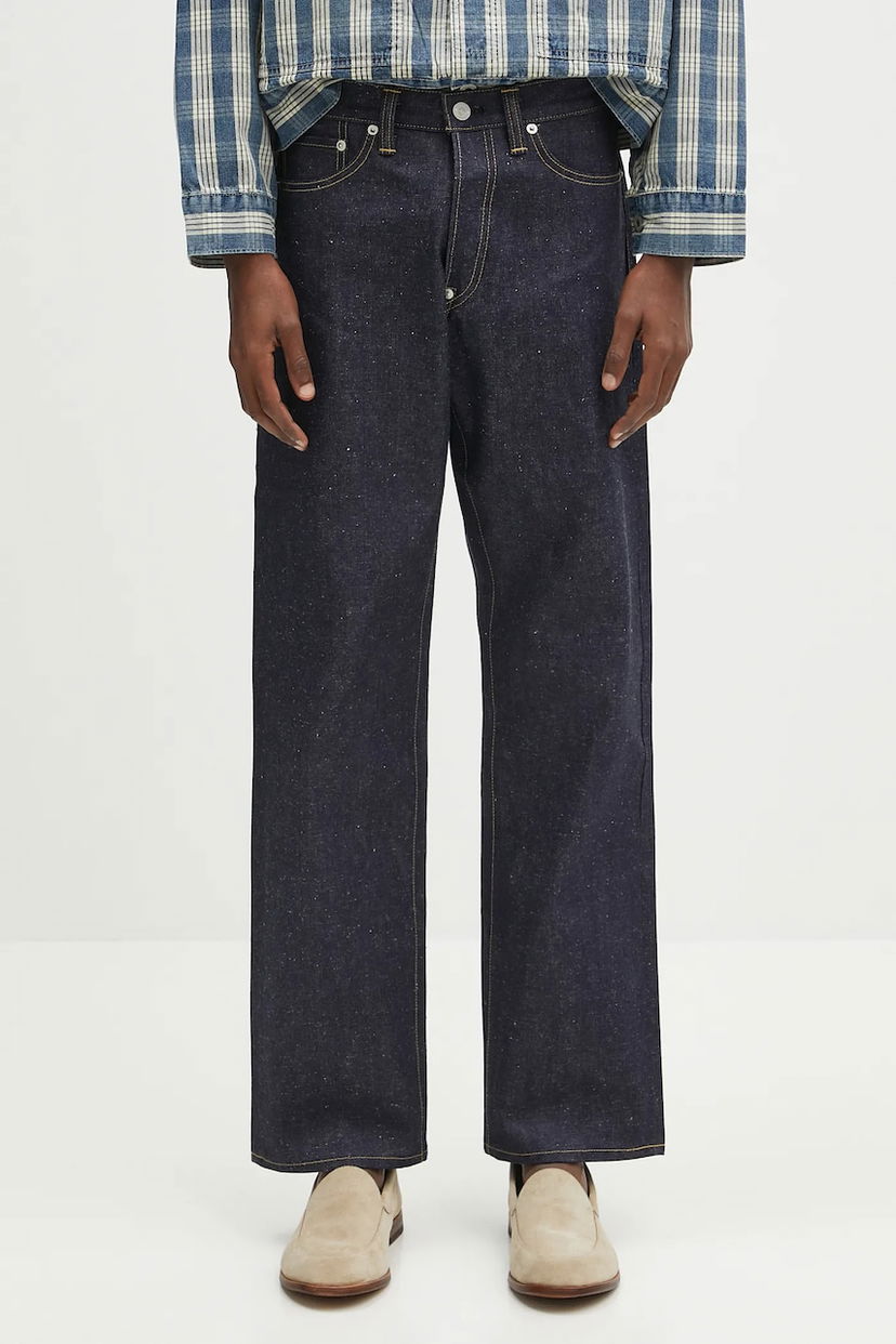 Jeans Human Made Human Made Straight Denim Pants Past Plava | HM29PT001