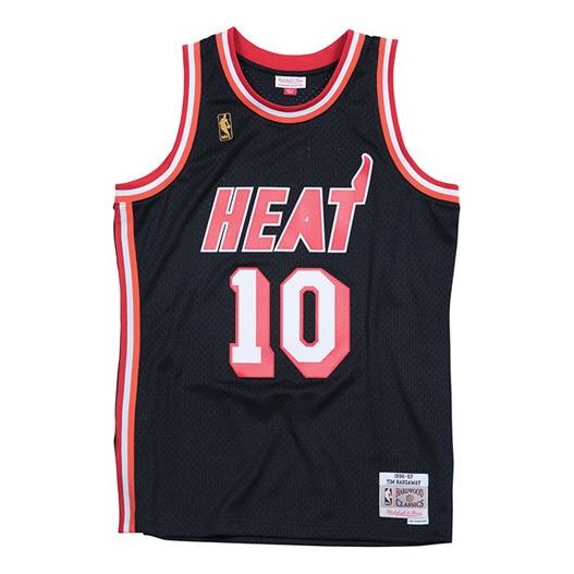 Dres Mitchell & Ness Mitchell & Ness NBA Miami Heat Hardaway Swingman Jersey Crna | SMJYAC18094-MHEBLCK96THA